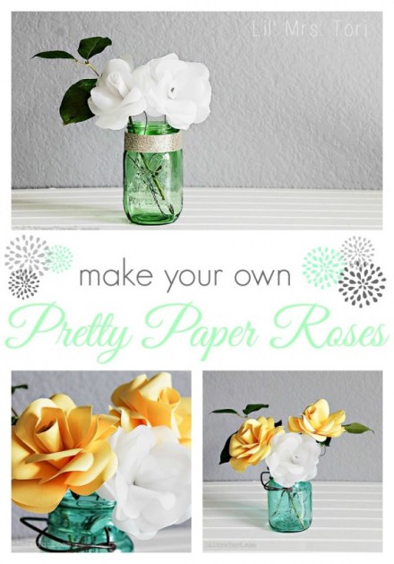 Tutorial - Make Paper Roses With Your Silhouette by Lil Miss Tori