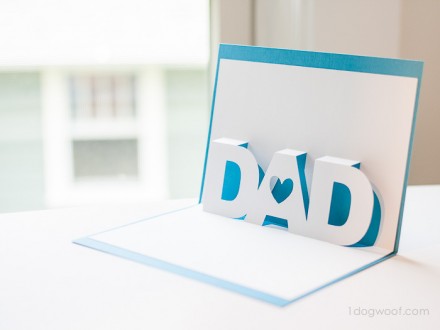 Freebie - dad_popup_card at 1 Dog Woof