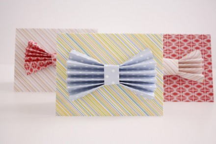 Tutorial - Scratch-off Bow-tie Father's Day Card from Delia Creates