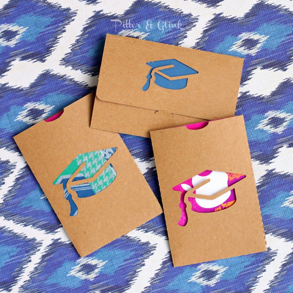 Freebie - Graduation Gift Card Holder Cut File from Pitter and Glink