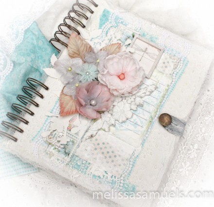 Tutorial - shabby chic book cover by Melissa Samuels