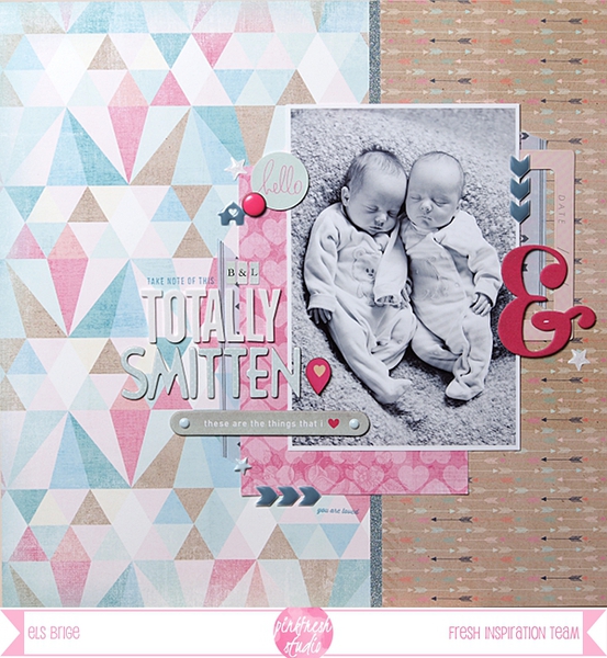 Inspiration du Jour - Totally Smitten by Els Bestamped