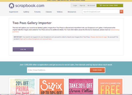 Scrapbook transfer tool