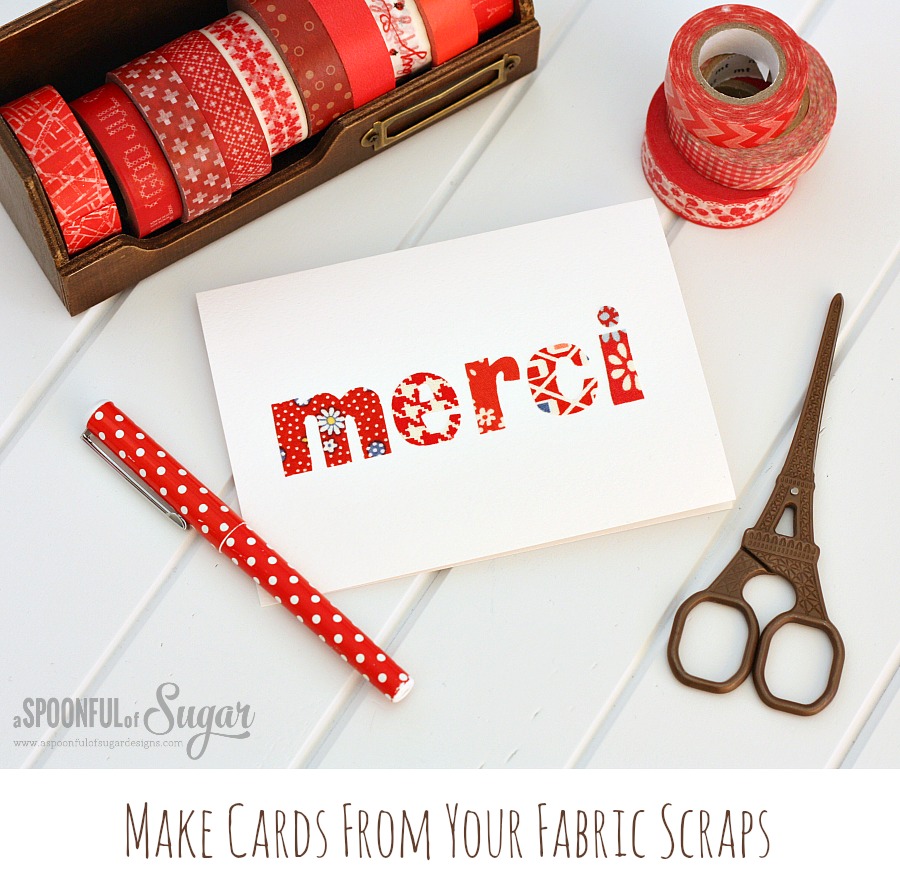 Tutorial - Make-cards-from-your-fabric-scraps-Spoonful of Sugar Designs