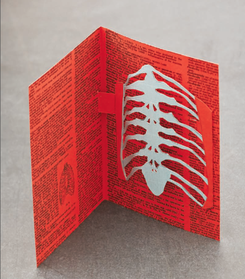 Tutorial - Skeleton Ribcage Pop-up Card by Craftside