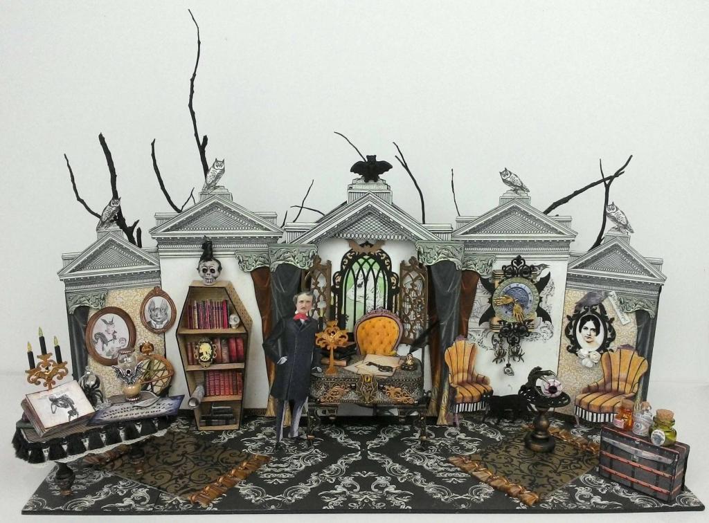 Amazing Halloween Paper House of Poe by