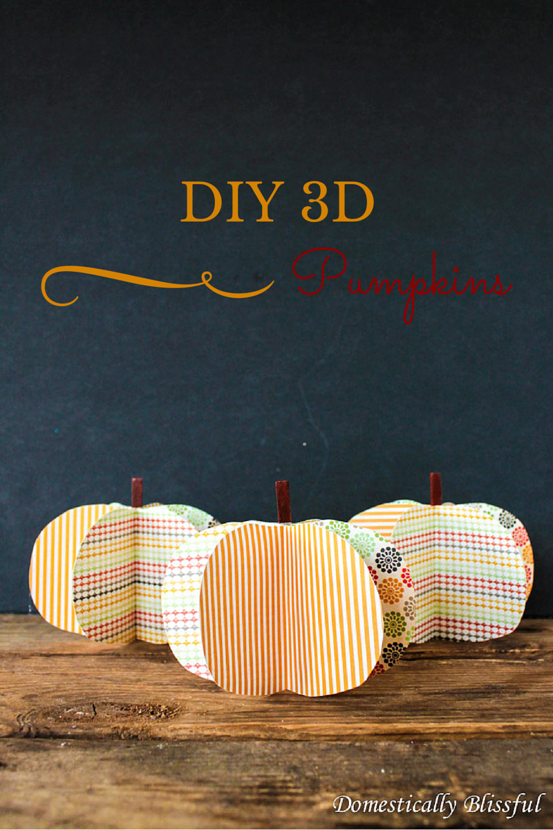 DIY-3D-Pumpkins at Domestically Blissful