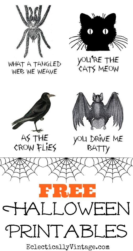 Free-Halloween-Printables from Eclectically Vintage