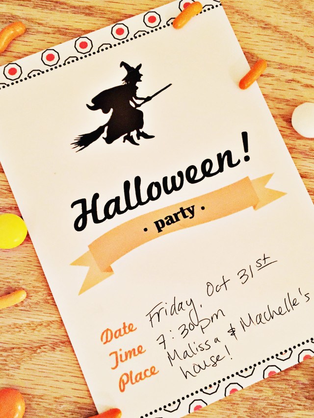 Free halloween invite from A Joyful Riot