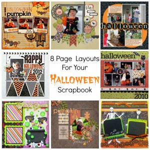 Halloween Scrapbook layout ideas