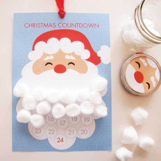 Freebie - Santa Claus Christmas Countdown