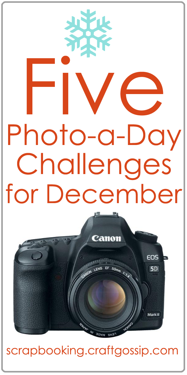 5 Photo-a-Day Challenges for December at Craft Gossip