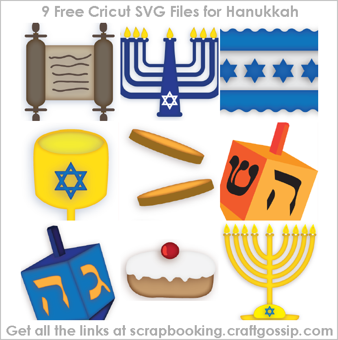 9 Free Hanukkah SVG Cut Files