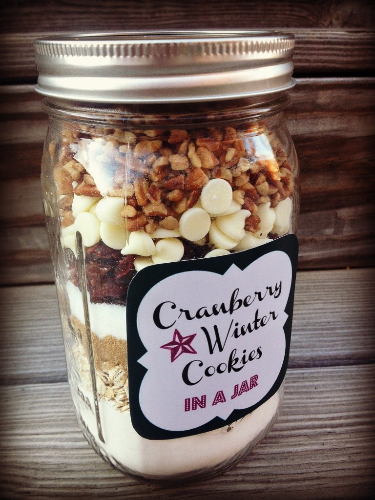 Baked Gifts in a Jar with free printable from Cul de Sac Cool