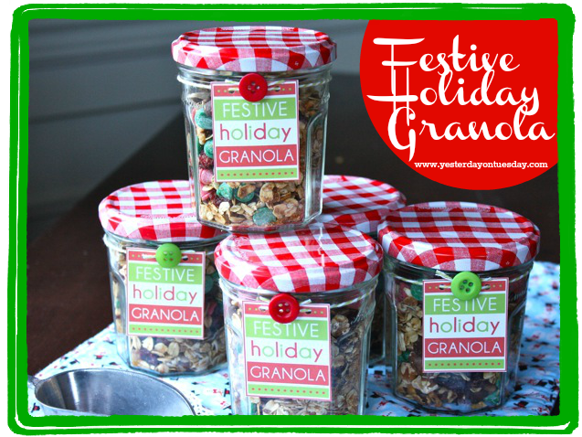 Festive Holiday Granola Printable from Yesterday on Tuesday