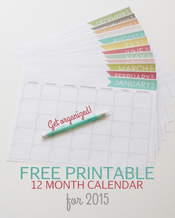 2015-Free-Printable-Calendar from Landee See Landee Do