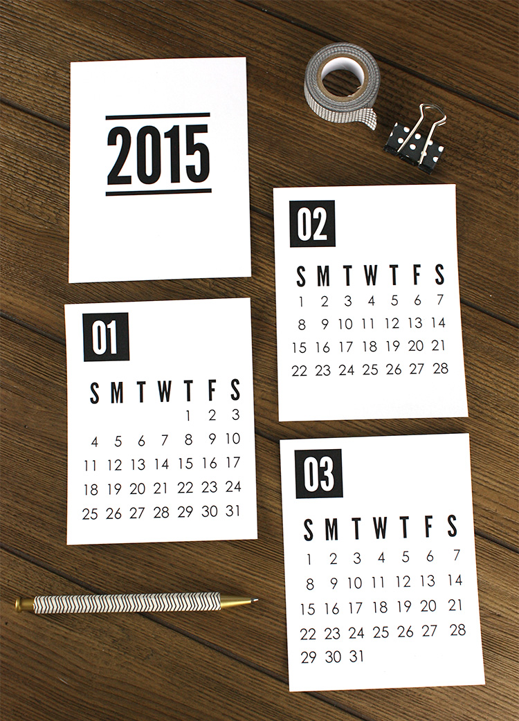 Printable 2015 Calendar from Christina Williams Blog