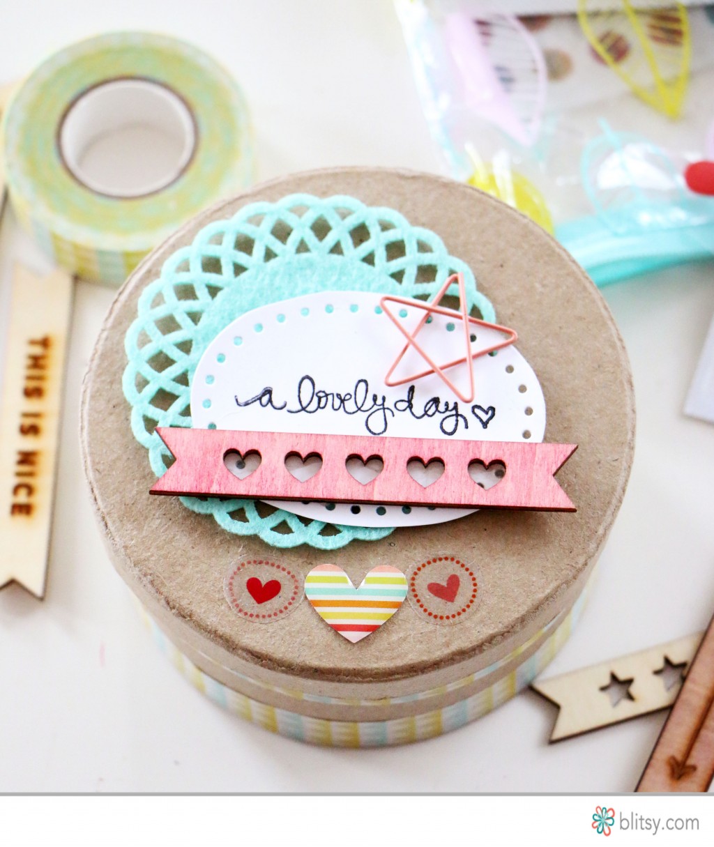 Tutorial - Storage Container for Small Embellishments at Blitsy