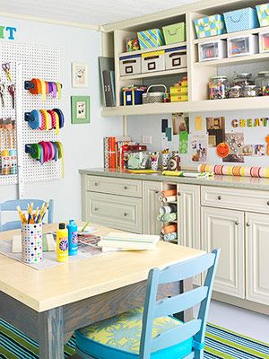 Colorful Craft Room