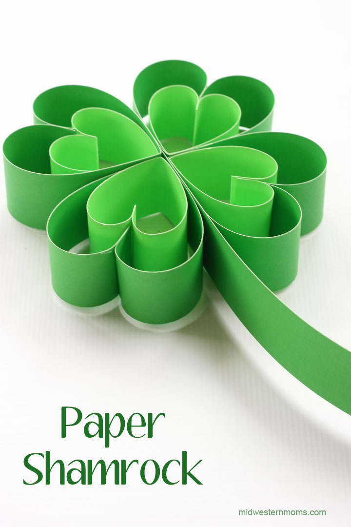 Paper Shamrock from Midwestern Moms