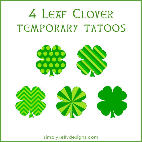 SimplyKellyDesigns_4LeafCloverTemporaryTattoos