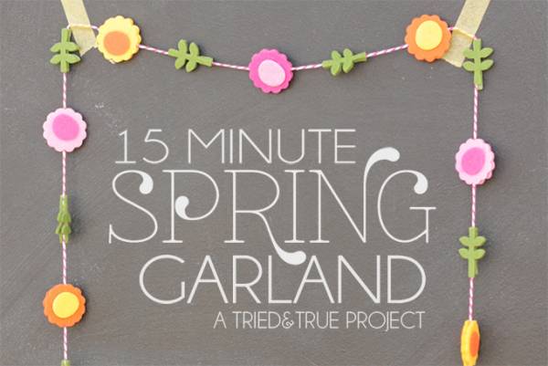 Tutorial - 15 Minute Spring Garland