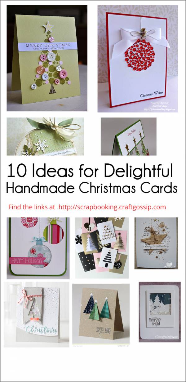 10 Ideas for Delightful Handmade Christmas Cards