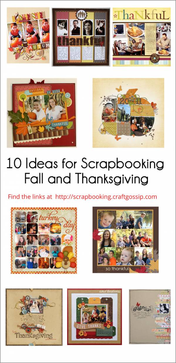 10 Ideas for Scrapbooking Fall and Thanksgiving