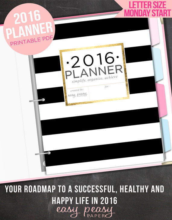 2016 Planner by Easy Peasy