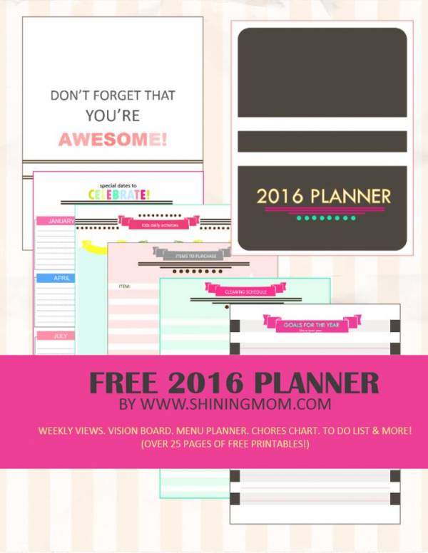 Chich and Stylish Planner from Shining Mom