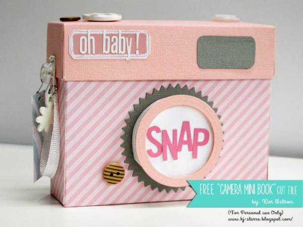 Kim Watson+Pink Camera mini FREE cut file