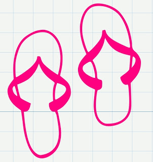 Free flip flop svg cut file for cricut