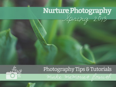 Free e-book - Nurture Photography Tips & Tutorials