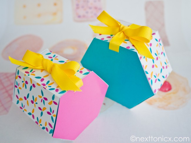 Hexagonal Gift Boxes – Scrap Booking
