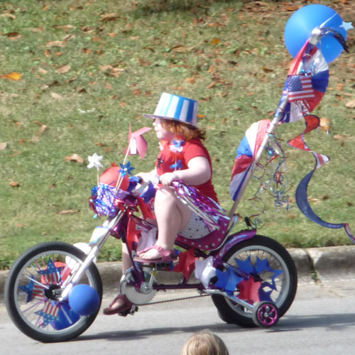 host a kids bicycle parade for July 4th -