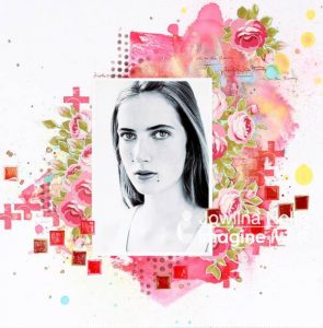 Create a Dazzling Raspberry Red Scrapbook Layout – Scrap Booking