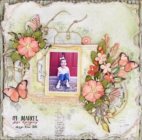 Vintage Inspired Botanicals and Butterflies Page