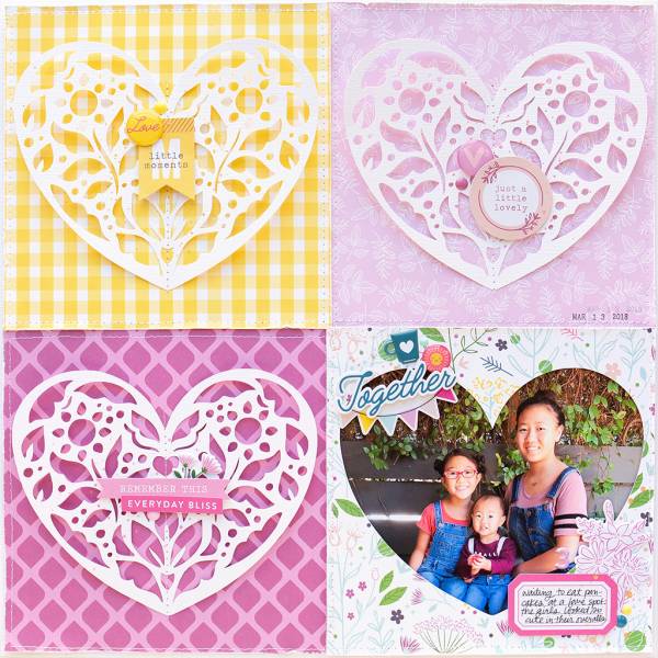  Heart Squares Layout