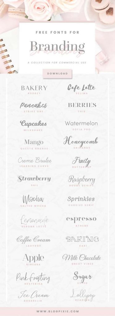 Free Fonts Bundle – Scrap Booking