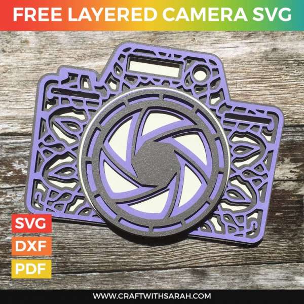 Camera Layered Die Cut File Carelyst