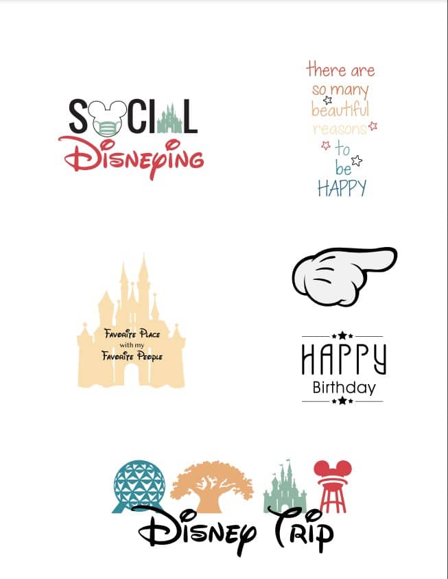 Free Disney Printables – Scrap Booking