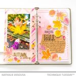 Fall Leaves Stamped Layout – Scrap Booking