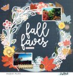 Fall Wreath Scrapbook Layout