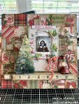 Vintage Christmas Collage Canvas