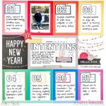 New Years "Intentions" Layout