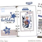 Winter Birthday Boy Travelers Notebook Pages