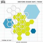 FREE Hexagon Honey Comb Shapes