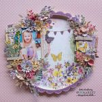 Scrapbooked Embroidery Hoop