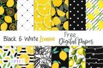 12 FREE Lemon Pattern Papers