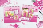 2 Girly Pink Layouts with FREE Sketches